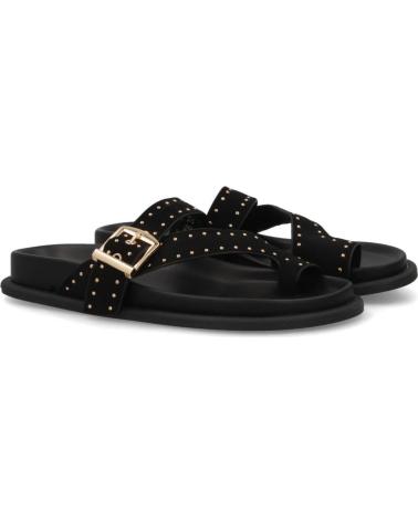 PUNTOSALAO SANDALIAS PLANAS PUNTOSALAO CON TACHUELAS PARA MUJER - NEGRO VARIOS 