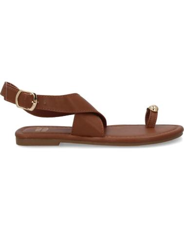 SANDALIAS PLANAS MUJER KK-1017 CON HEBILLA Y PUNTERA VARIOS COLORES