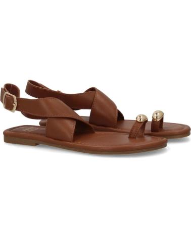 SANDALIAS PLANAS MUJER KK-1017 CON HEBILLA Y PUNTERA VARIOS COLORES