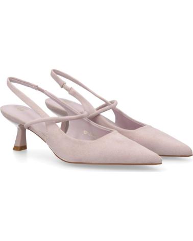 PUNTOSALAO ZAPATOS DE VESTIR TACON BAJO ELEGANTE MUJER COLOR LILA BS-56 VARIOS COLORES