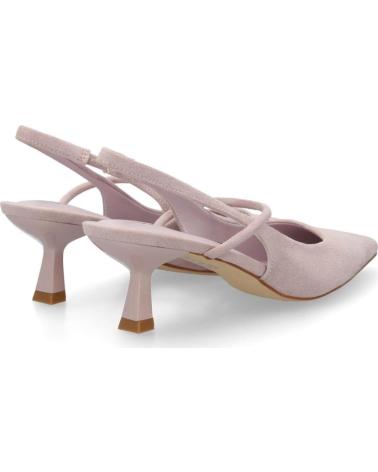 PUNTOSALAO ZAPATOS DE VESTIR TACON BAJO ELEGANTE MUJER COLOR LILA BS-56 VARIOS COLORES