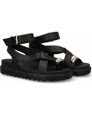 SANDALIAS DE PLATAFORMA ESTILO ESCLAVA CON TIRAS MUJERLOR NEG VARIOS