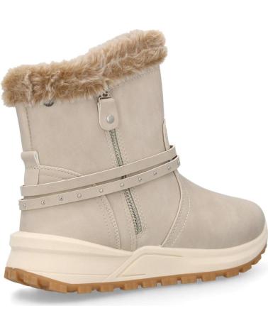 BOTINES PLANOS PUNTOSALAO DE MUJER BEIGE CON PELO VARIOS COLORES