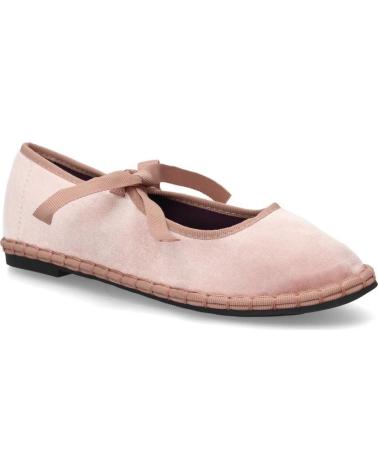 PUNTOSALAO MOCASIN MERCEDITAS DE TERCIOPELO ROSA CON LAZOS PARA MUJER VARIOS COLORES