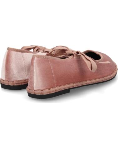 PUNTOSALAO MOCASIN MERCEDITAS DE TERCIOPELO ROSA CON LAZOS PARA MUJER VARIOS COLORES