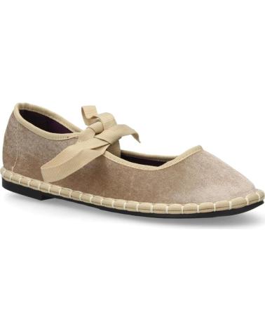 PUNTOSALAO MERCEDITAS TERCIOPELO BEIGE PLANAS LAZOS DE MUJER VARIOS COLORES
