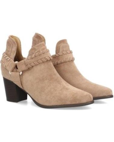 BOTINES PUNTOSALAO MUJER TACÓN MEDIO ESTILO CAMPERO S-5573-5573 VARIOS C