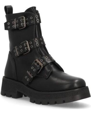 PUNTOSALAO BOTINES DE MUJER PUNTOSALAO ESTILO GRUNGE CON PLATAFORMA NEGRO XTY07 XTY