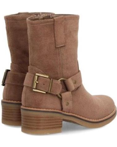 PUNTOSALAO BOTAS ESTILO MOTERO PUNTOSALAO DE MEDIA CAÑA PARA MUJER, COLOR KAKI VARIO