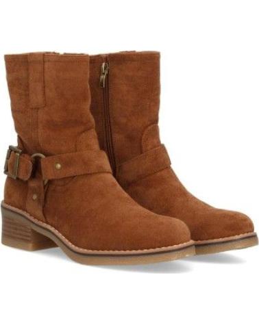 BOTAS ESTILO MOTERO CANA MEDIA MUJER CAMEL VARIOS COLORES