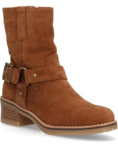 BOTAS ESTILO MOTERO CANA MEDIA MUJER CAMEL VARIOS COLORES