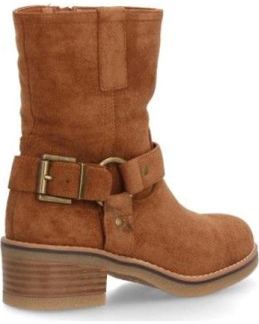 BOTAS ESTILO MOTERO CANA MEDIA MUJER CAMEL VARIOS COLORES