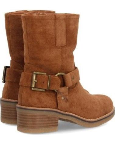 BOTAS ESTILO MOTERO CANA MEDIA MUJER CAMEL VARIOS COLORES