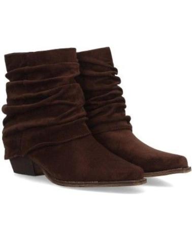 BOTINES DE MUJER PUNTOSALAO A-2509 CON TACÓN MEDIO Y CAÑA ARRUGADA A-2509 VARIOS