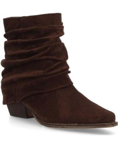 BOTINES DE MUJER PUNTOSALAO A-2509 CON TACÓN MEDIO Y CAÑA ARRUGADA A-2509 VARIOS