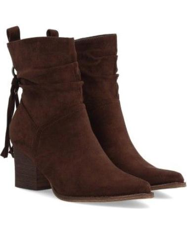 BOTINES DE MUJER PUNTOSALAO CON TACÓN MEDIO, FLECOS Y DETALLE TIRADOR 2A-200 VARIOS