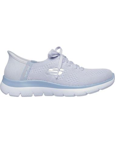 SKECHERS SKECHERS 150263 ZAPATILLAS CASUAL SLIP-INS MUJER GRIS CELESTE AZUL CELESTE