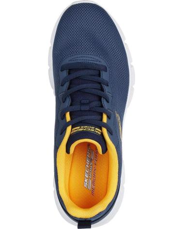 SKECHERS TÊNIS CASUAL MASCULINO SKECHERS 118109 AZUL MARINHO AZUL MARINO