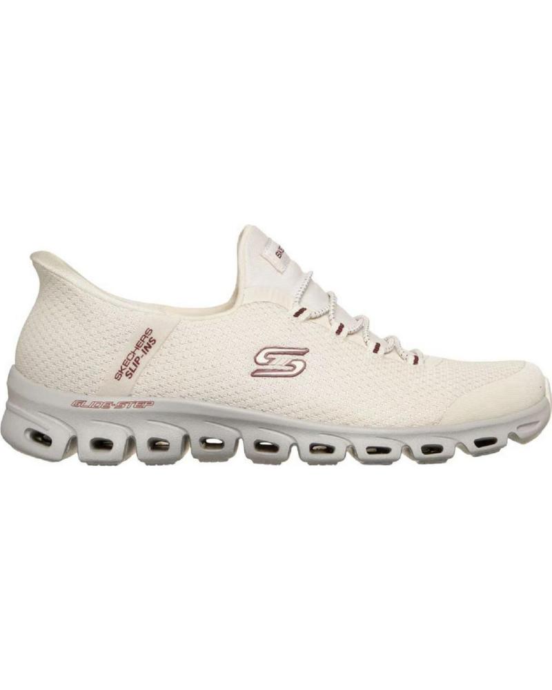 SKECHERS TÊNIS SKECHERS FEMININO SLIP-INS CASUAL CREME CREMA