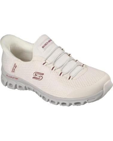 SKECHERS TÊNIS SKECHERS FEMININO SLIP-INS CASUAL CREME CREMA