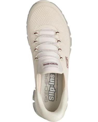 SKECHERS TÊNIS SKECHERS FEMININO SLIP-INS CASUAL CREME CREMA