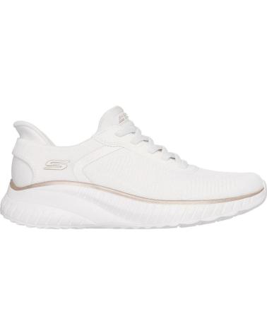 SKECHERS TÊNIS SKECHERS 117497 FEMININO CASUAL SLIP-INS BRANCO E DOURADO BLANCO Y ORO
