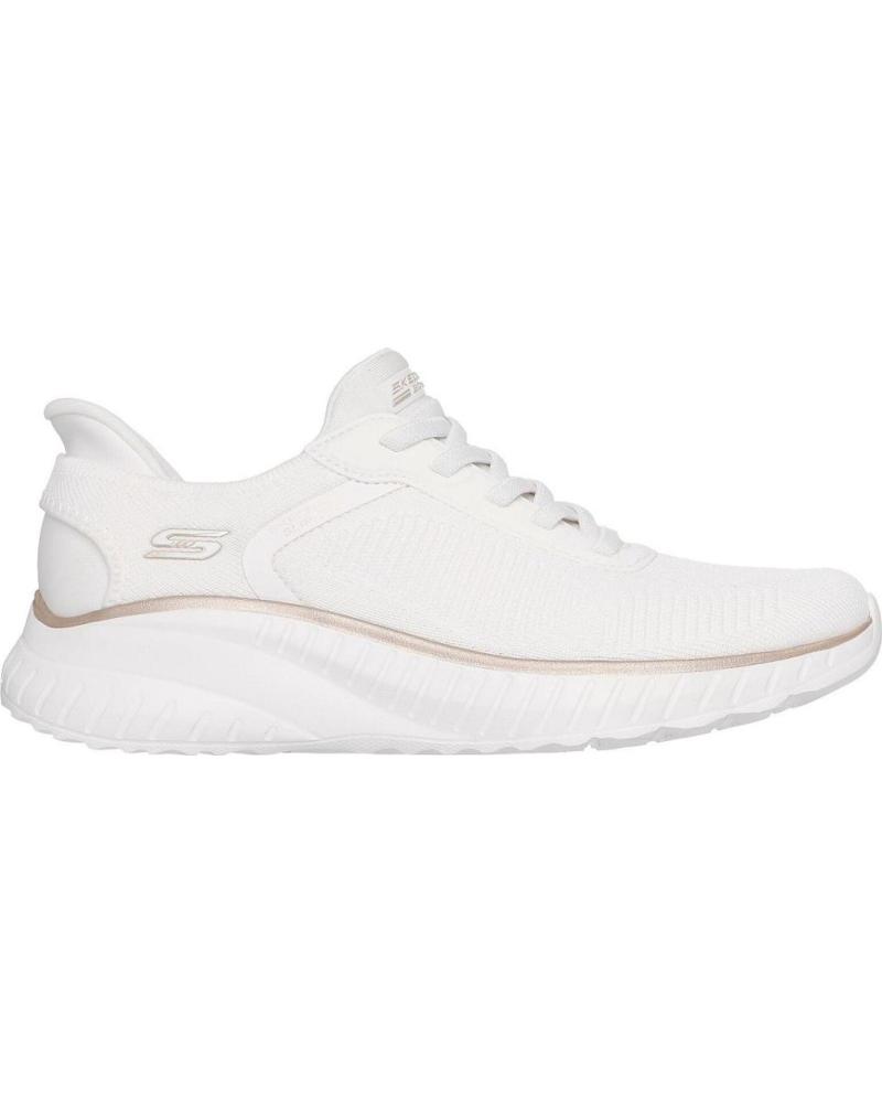 SKECHERS TÊNIS SKECHERS 117497 FEMININO CASUAL SLIP-INS BRANCO E DOURADO BLANCO Y ORO