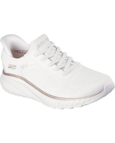 SKECHERS TÊNIS SKECHERS 117497 FEMININO CASUAL SLIP-INS BRANCO E DOURADO BLANCO Y ORO