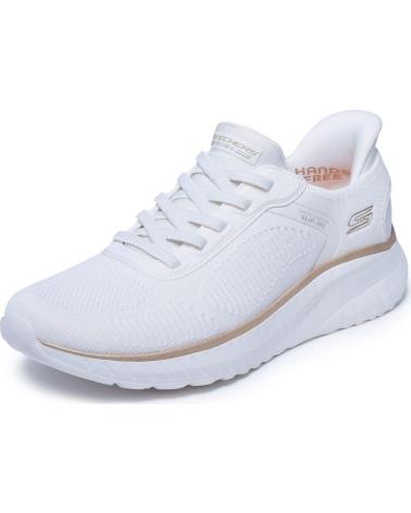 SKECHERS TÊNIS SKECHERS 117497 FEMININO CASUAL SLIP-INS BRANCO E DOURADO BLANCO Y ORO