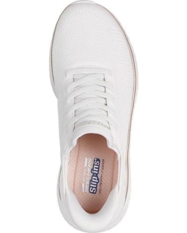 SKECHERS TÊNIS SKECHERS 117497 FEMININO CASUAL SLIP-INS BRANCO E DOURADO BLANCO Y ORO