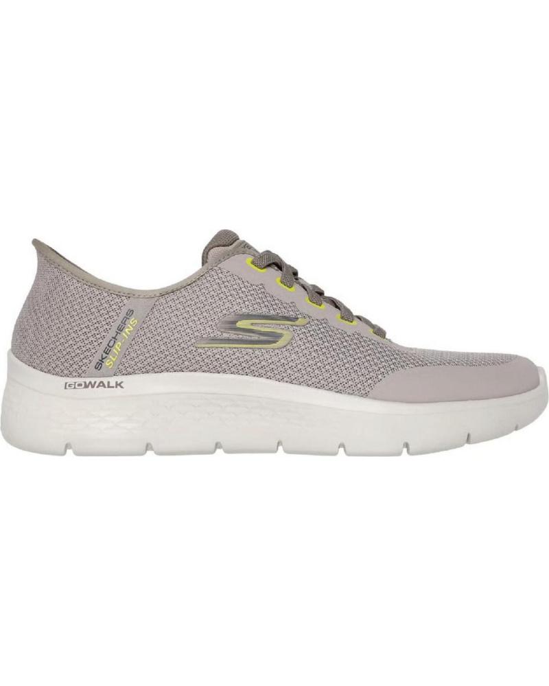 SKECHERS TÊNIS CASUAIS MASCULINOS SKECHERS 216332 SLIP-INS TAUPE TAUPE