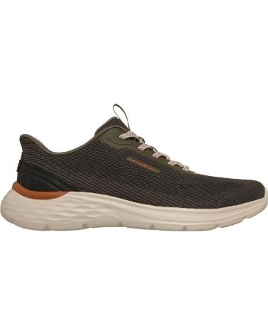SKECHERS TÊNIS CASUAL MASCULINO SKECHERS SLIP-INS 211369 KAKI KAKI