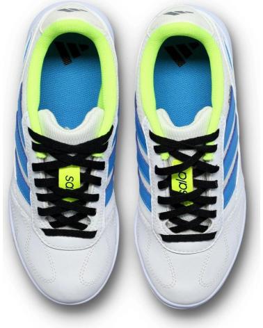 ADIDAS ADIDAS SUPER SALA III J WHITE BLUE SHOES BLANCO AZUL