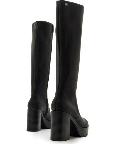 MTNG BOTAS DE SALTO ALTO COM PLATAFORMA MUSTANG 50522 FEMININAS NEGRO