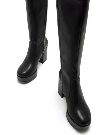 MTNG BOTAS DE SALTO ALTO COM PLATAFORMA MUSTANG 50522 FEMININAS NEGRO