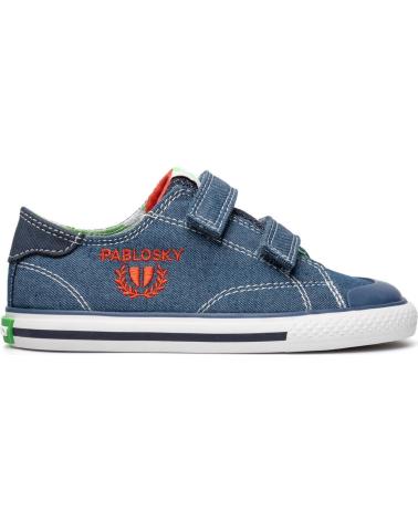 PABLOSKY TÊNIS DE LONA PABLOSKY COM FECHO DUPLO DE VELCRO PARA MENINO JEANS