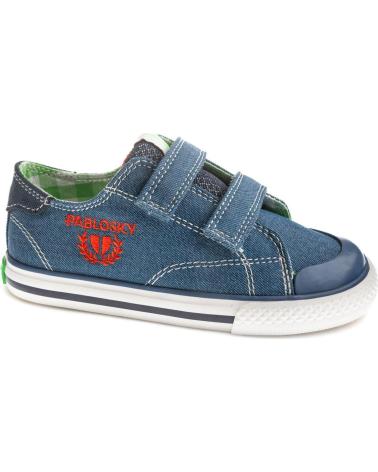 PABLOSKY TÊNIS DE LONA PABLOSKY COM FECHO DUPLO DE VELCRO PARA MENINO JEANS