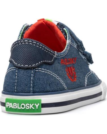 PABLOSKY TÊNIS DE LONA PABLOSKY COM FECHO DUPLO DE VELCRO PARA MENINO JEANS