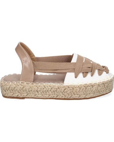 PUNTOSALAO ALPARGATAS PLANAS DE YUTE ESTILO VALENCIANA PARA MUJER KAKI KA