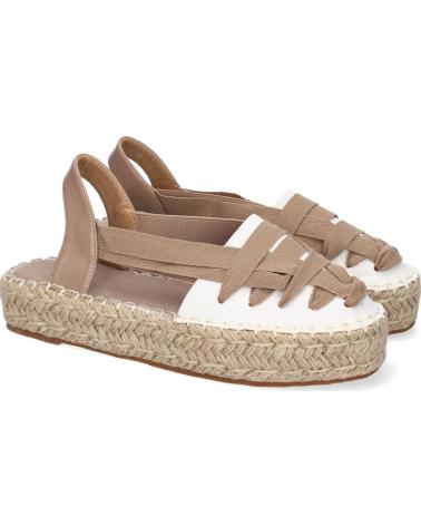 PUNTOSALAO ALPARGATAS PLANAS DE YUTE ESTILO VALENCIANA PARA MUJER KAKI KA