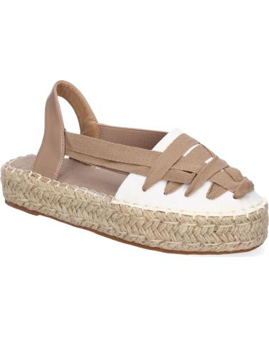 PUNTOSALAO ALPARGATAS PLANAS DE YUTE ESTILO VALENCIANA PARA MUJER KAKI KA