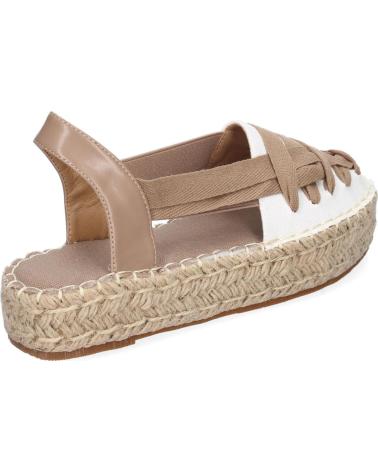 PUNTOSALAO ALPARGATAS PLANAS DE YUTE ESTILO VALENCIANA PARA MUJER KAKI KA