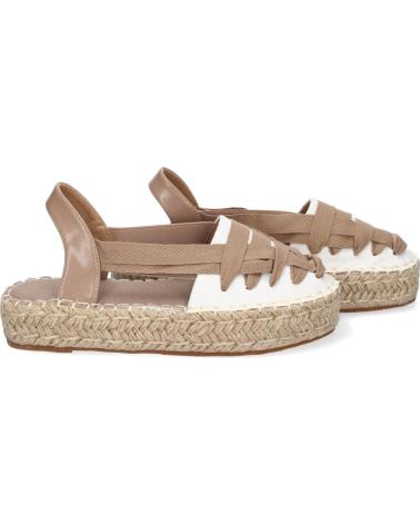 PUNTOSALAO ALPARGATAS PLANAS DE YUTE ESTILO VALENCIANA PARA MUJER KAKI KA