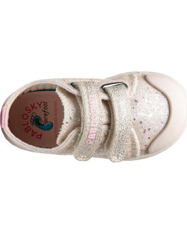 PABLOSKY ZAPATILLAS PABLOSKY DE LONA CON PURPURINA PARA NIÑA METAL