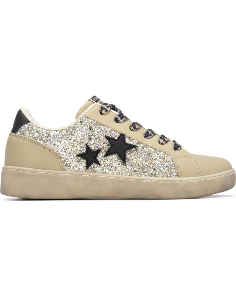 TEDDY SMITH ZAPATILLAS TEDDY SMITH CON ESTRELLAS Y ACABADO GLITTER EN COLOR DORADO ORO