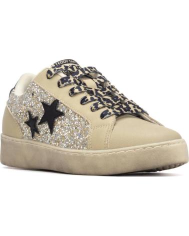 TEDDY SMITH ZAPATILLAS TEDDY SMITH CON ESTRELLAS Y ACABADO GLITTER EN COLOR DORADO ORO