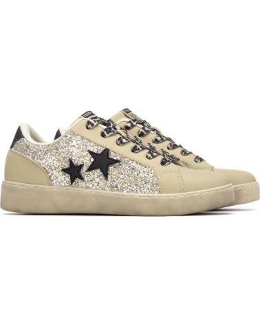 TEDDY SMITH ZAPATILLAS TEDDY SMITH CON ESTRELLAS Y ACABADO GLITTER EN COLOR DORADO ORO