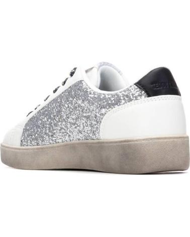 TEDDY SMITH ZAPATILLAS TEDDY SMITH CON ESTRELLAS PLATEADAS Y DETALLES EN NEGRO PLATA