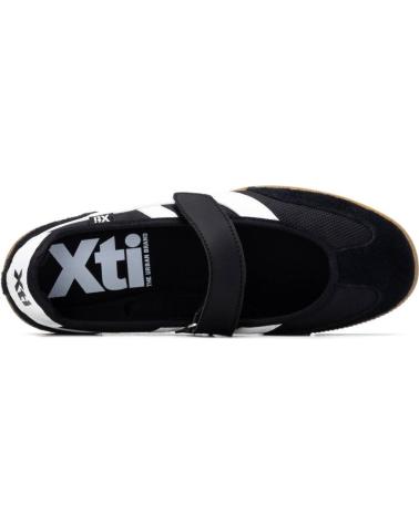 XTI ZAPATILLAS XTI MARY JANE NEGRO CON CIERRE DE VELCRO NEGRO