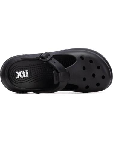 XTI XTI SANDALIA MARY JANE NEGRA CON TIRA ADHERENTE Y PLATAFORMA NEGRO